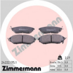 Piduriklotsi komplekt, ketaspidur ZIMMERMANN 24222.175.1