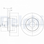 Piduriketas DELPHI BG3743