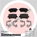Piduriklotsi komplekt, ketaspidur ZIMMERMANN 23914.170.3