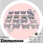 Piduriklotsi komplekt, ketaspidur ZIMMERMANN 24888.170.2