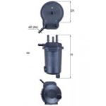 K&uuml;tusefilter MAHLE ORIGINAL KL 600D