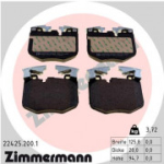 Piduriklotsi komplekt, ketaspidur ZIMMERMANN 22425.200.1