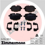 Piduriklotsi komplekt, ketaspidur ZIMMERMANN 24704.180.2