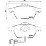 Piduriklotsi komplekt, ketaspidur HELLA 8DB 355 007-461