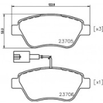 Piduriklotsi komplekt, ketaspidur HELLA 8DB 355 018-821
