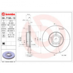 Piduriketas BREMBO 09.7195.10