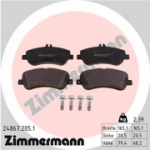 Piduriklotsi komplekt, ketaspidur ZIMMERMANN 24867.205.1