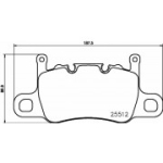 Piduriklotsi komplekt,ketaspidur BREMBO P 65 037