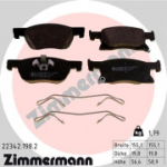 Piduriklotsi komplekt, ketaspidur ZIMMERMANN 22342.198.2