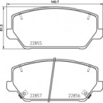 Piduriklotsi komplekt, ketaspidur BREMBO P 30 102