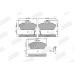 Piduriklotsi komplekt, ketaspidur JURID 571438J