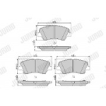 Piduriklotsi komplekt, ketaspidur JURID 573406J