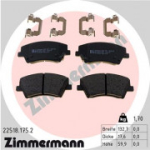 Piduriklotsi komplekt, ketaspidur ZIMMERMANN 22518.175.2