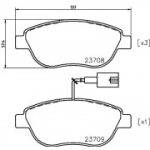 Piduriklotsi komplekt, ketaspidur HELLA 8DB 355 018-831