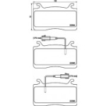 Piduriklotsi komplekt, ketaspidur HELLA 8DB 355 039-301