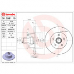 Piduriketas BREMBO 08.2981.10