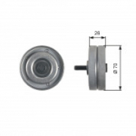 Seade ja juhtrull, soonrihm GATES T36466