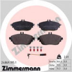 Piduriklotsi komplekt, ketaspidur ZIMMERMANN 24869.195.1