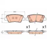 Piduriklotsi komplekt, ketaspidur TRW GDB3594