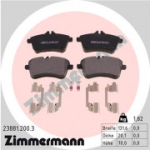 Piduriklotsi komplekt, ketaspidur ZIMMERMANN 23881.200.3