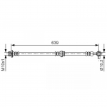 Pidurivoolik BOSCH 1 987 481 696