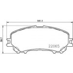 Piduriklotsi komplekt, ketaspidur BREMBO P 56 100