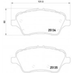 Piduriklotsi komplekt, ketaspidur BREMBO P 24 151