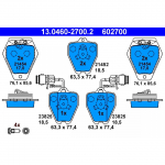 Piduriklotsi komplekt, ketaspidur ATE 13.0460-2700.2