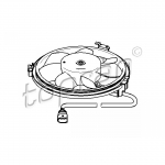 Ventilaator, mootorijahutus TOPRAN 111 439