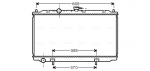 Radiaator, mootorijahutus AVA QUALITY COOLING DN2215