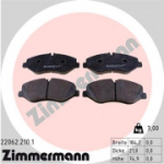 Piduriklotsi komplekt, ketaspidur ZIMMERMANN 22062.210.1