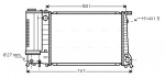 Radiaator, mootorijahutus AVA QUALITY COOLING BW2090
