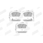 Piduriklotsi komplekt, ketaspidur JURID 573407J
