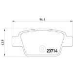 Piduriklotsi komplekt, ketaspidur HELLA 8DB 355 018-851