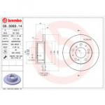 Piduriketas BREMBO 08.3069.14