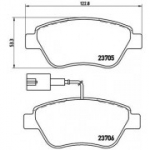 Piduriklotsi komplekt, ketaspidur BREMBO P 23 085