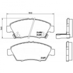 Piduriklotsi komplekt, ketaspidur BREMBO P 28 024