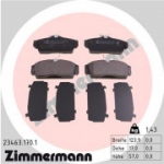 Piduriklotsi komplekt, ketaspidur ZIMMERMANN 23463.170.1