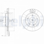 Piduriketas DELPHI BG3395
