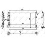 Radiaator, mootorijahutus NRF 53774