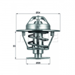 Termostaat, jahutusvedelik BEHR TX 86 76D