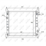 Radiaator, mootorijahutus NRF 58454