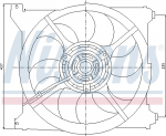 Ventilaator, mootorijahutus NISSENS 85265