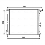 Radiaator, mootorijahutus AVA Clever Choice RTA2476