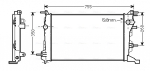 Radiaator, mootorijahutus AVA QUALITY COOLING RT2410