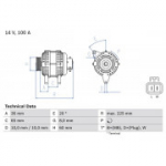 Generaator BOSCH 0 986 043 981