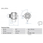 Generaator BOSCH 0 986 083 470