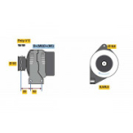 Generaator BOSCH 0 986 049 540