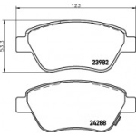 Piduriklotsi komplekt, ketaspidur HELLA 8DB 355 012-831