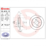 Piduriketas BREMBO 08.A916.10